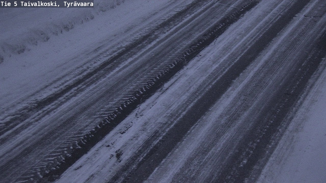 Kelikamerat Kuva Tie 5 Taivalkoski, Tyrävaara, Taivalkoski, Pohjois-Pohjanmaa