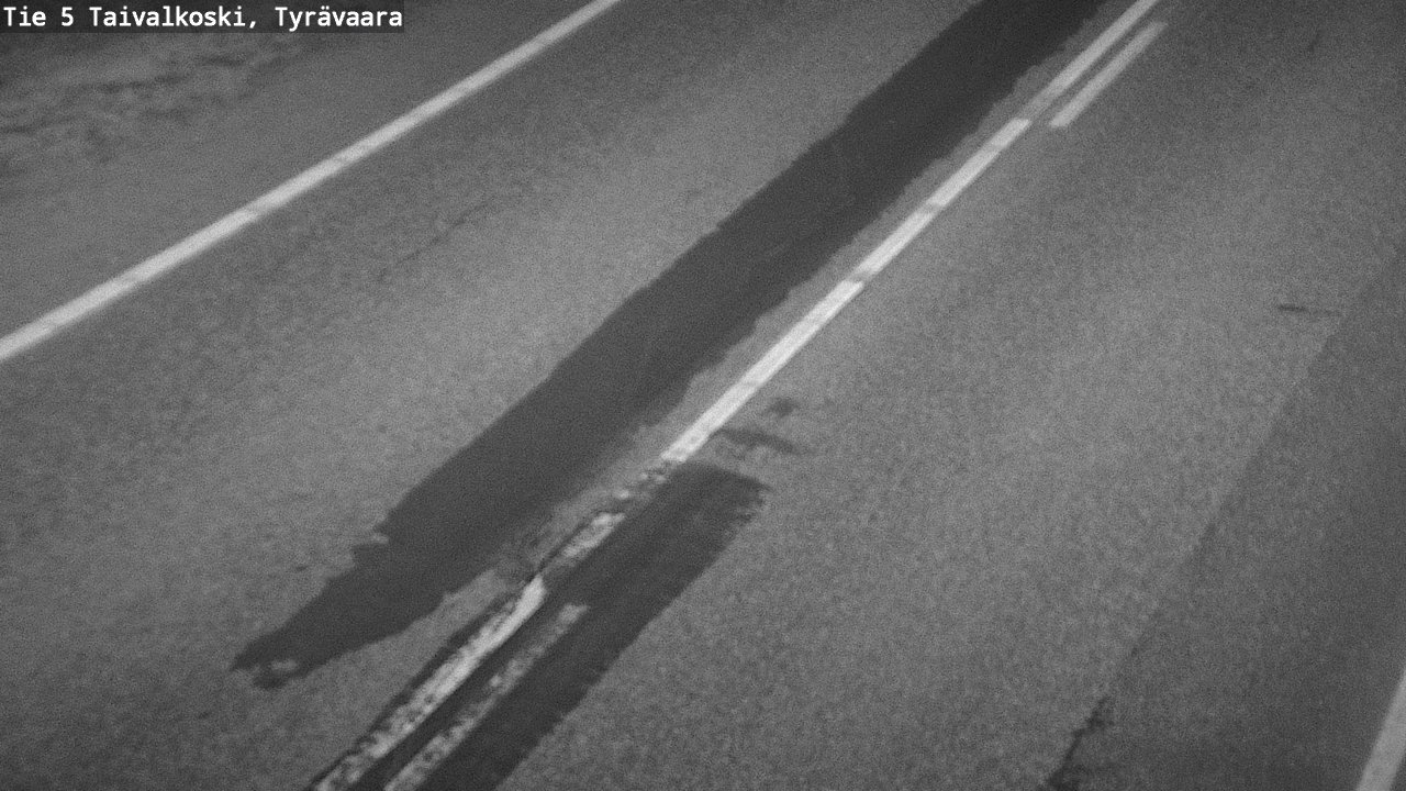 Weather Camera Image Väg 5 Taivalkoski, Tyrävaara, Taivalkoski, Pohjois-Pohjanmaa