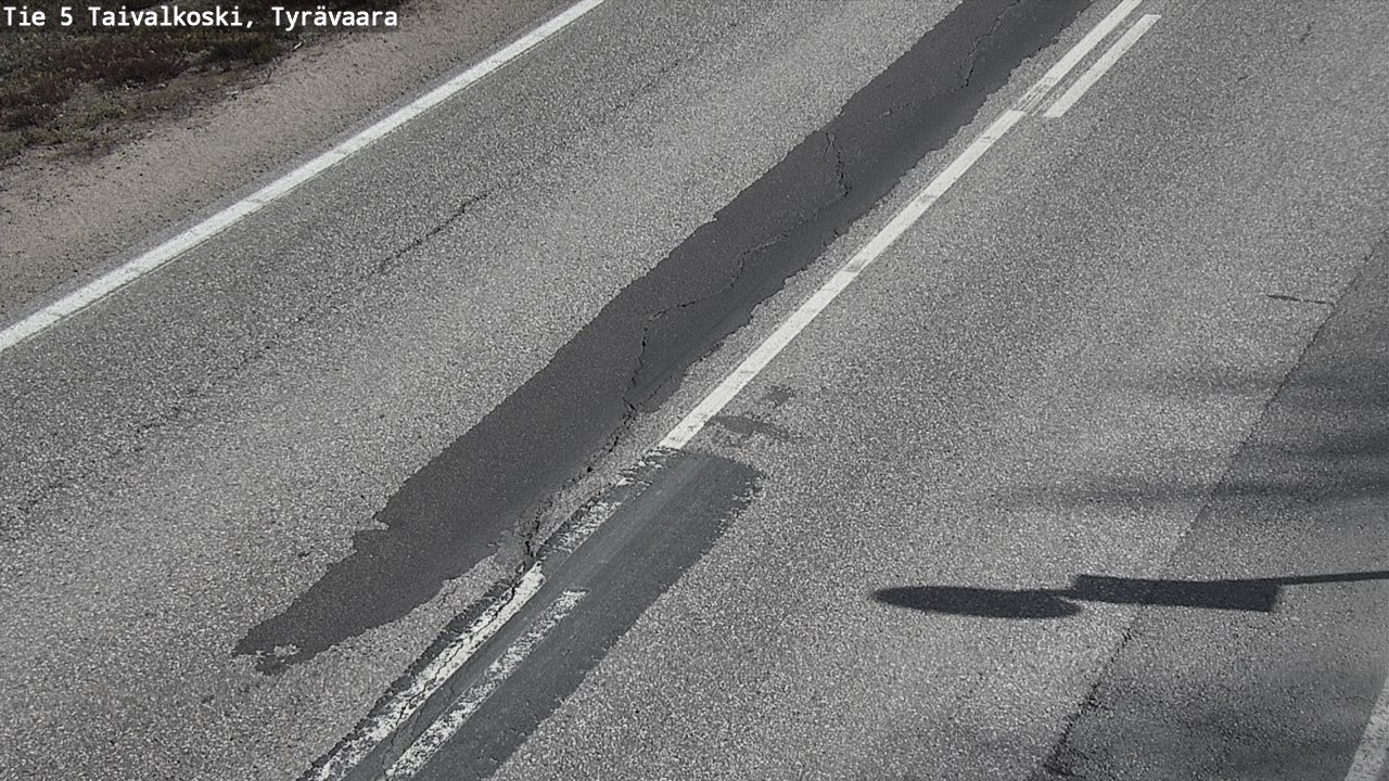 Weather Camera Image Väg 5 Taivalkoski, Tyrävaara, Taivalkoski, Pohjois-Pohjanmaa