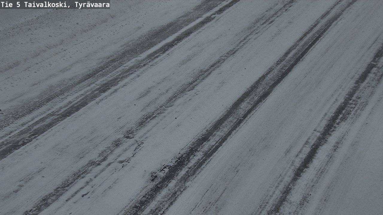 Weather Camera Image Road 5 Taivalkoski, Tyrävaara, Taivalkoski, Pohjois-Pohjanmaa