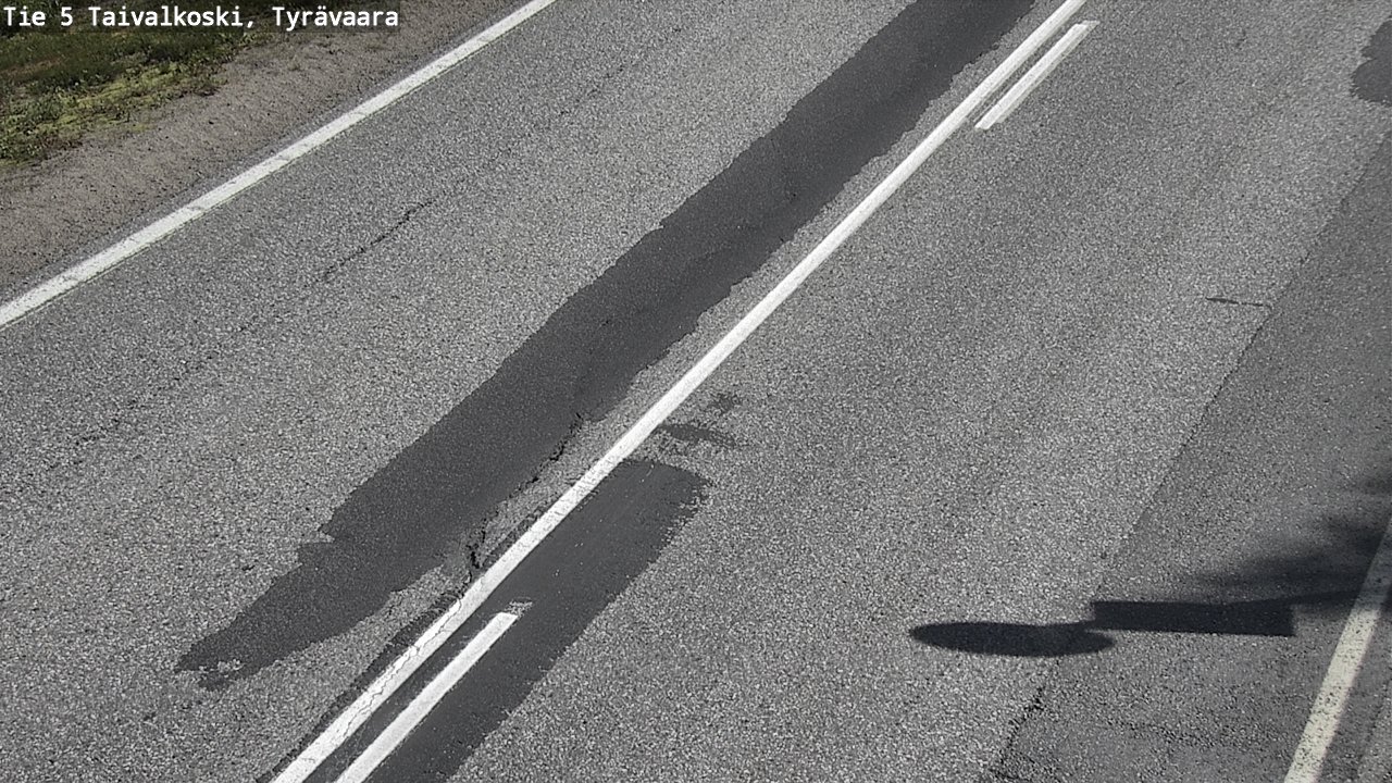 Weather Camera Image Väg 5 Taivalkoski, Tyrävaara, Taivalkoski, Pohjois-Pohjanmaa