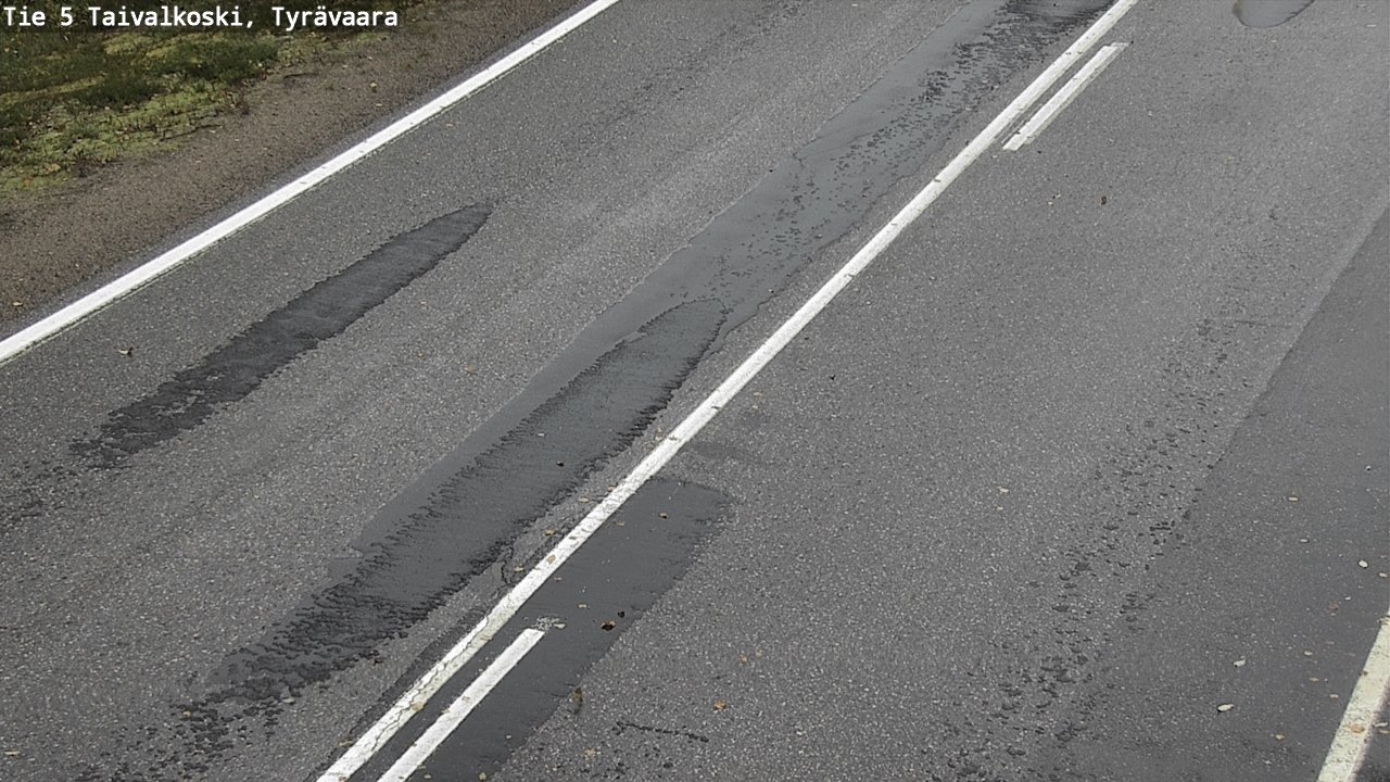 Weather Camera Image Road 5 Taivalkoski, Tyrävaara, Taivalkoski, Pohjois-Pohjanmaa