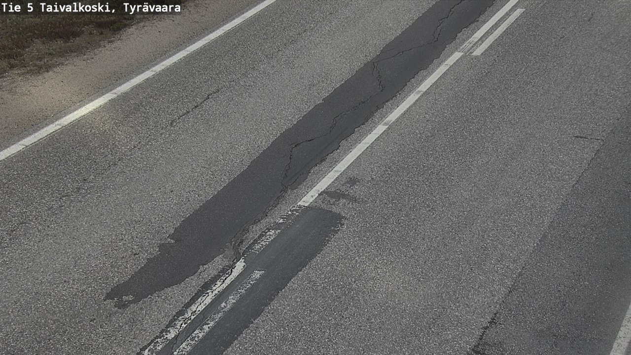 Weather Camera Image Väg 5 Taivalkoski, Tyrävaara, Taivalkoski, Pohjois-Pohjanmaa