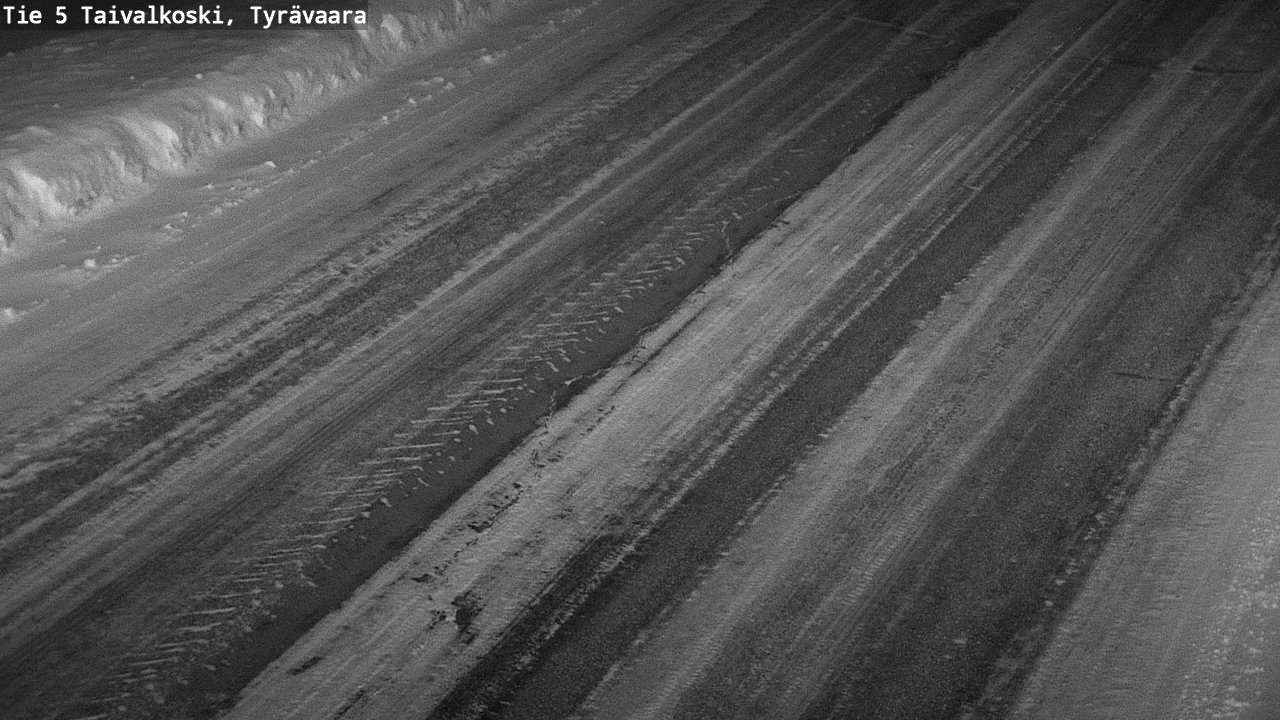 Weather Camera Image Road 5 Taivalkoski, Tyrävaara, Taivalkoski, Pohjois-Pohjanmaa