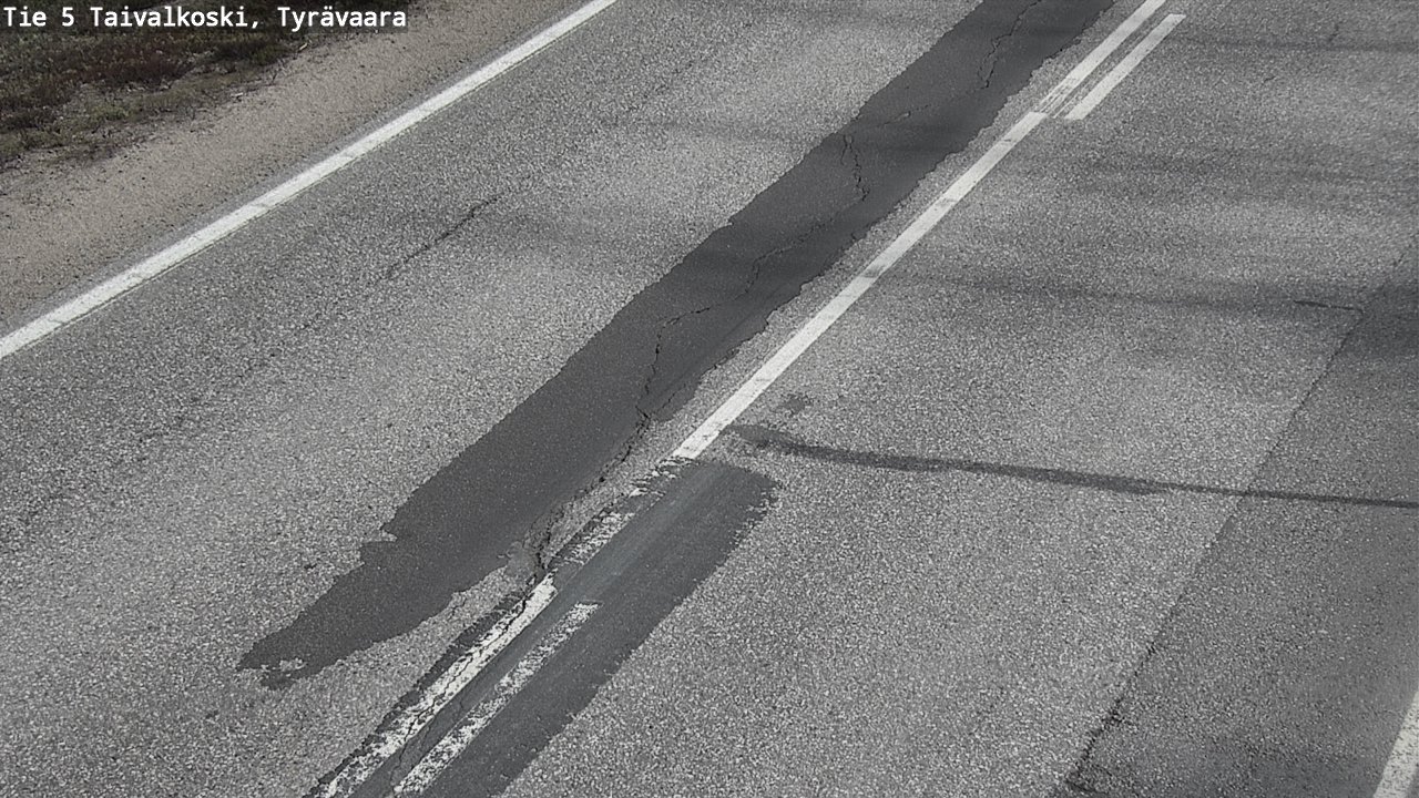 Weather Camera Image Väg 5 Taivalkoski, Tyrävaara, Taivalkoski, Pohjois-Pohjanmaa