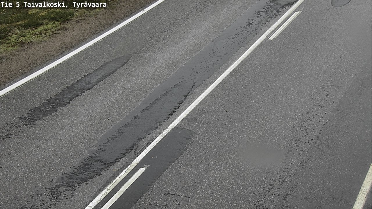 Weather Camera Image Road 5 Taivalkoski, Tyrävaara, Taivalkoski, Pohjois-Pohjanmaa
