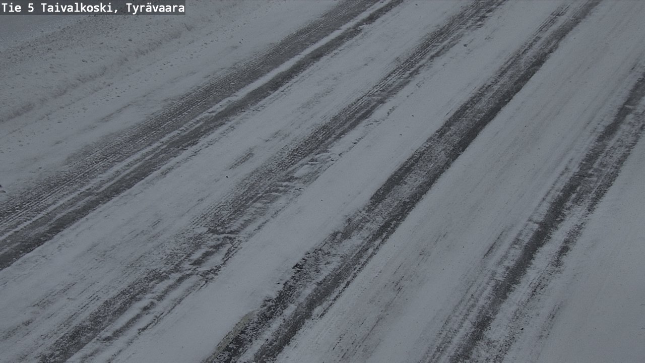 Weather Camera Image Road 5 Taivalkoski, Tyrävaara, Taivalkoski, Pohjois-Pohjanmaa