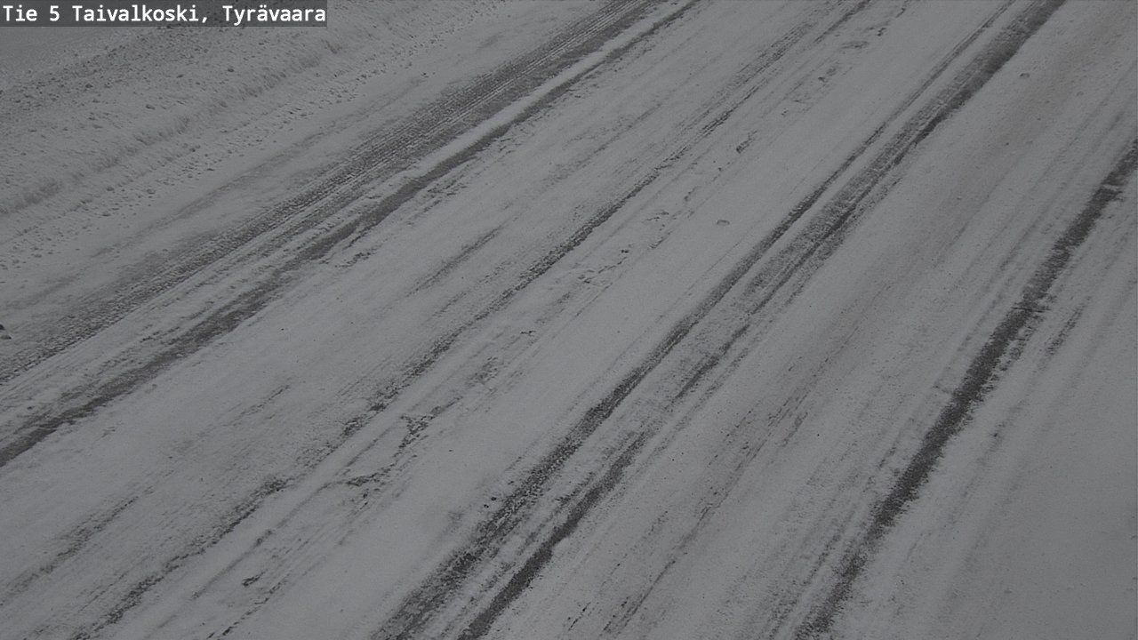 Weather Camera Image Road 5 Taivalkoski, Tyrävaara, Taivalkoski, Pohjois-Pohjanmaa