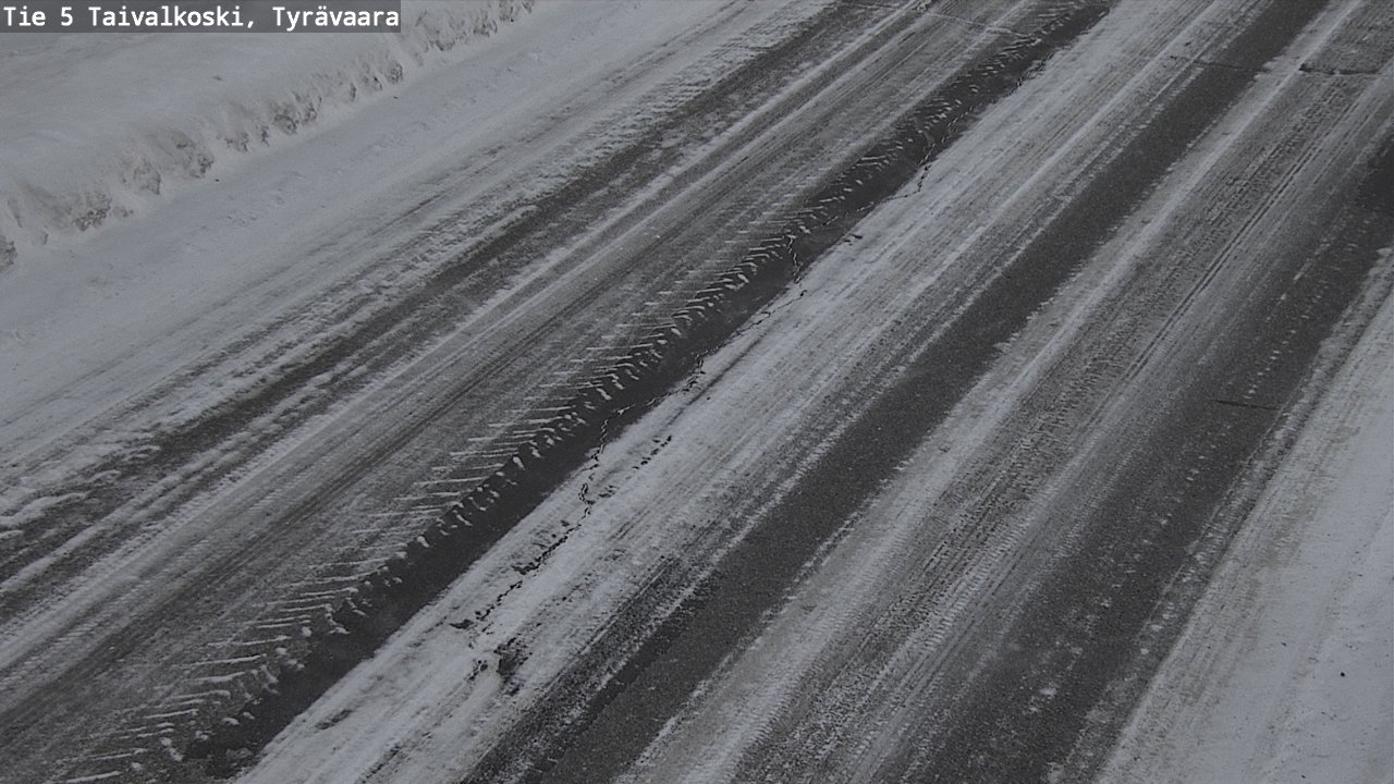 Weather Camera Image Road 5 Taivalkoski, Tyrävaara, Taivalkoski, Pohjois-Pohjanmaa