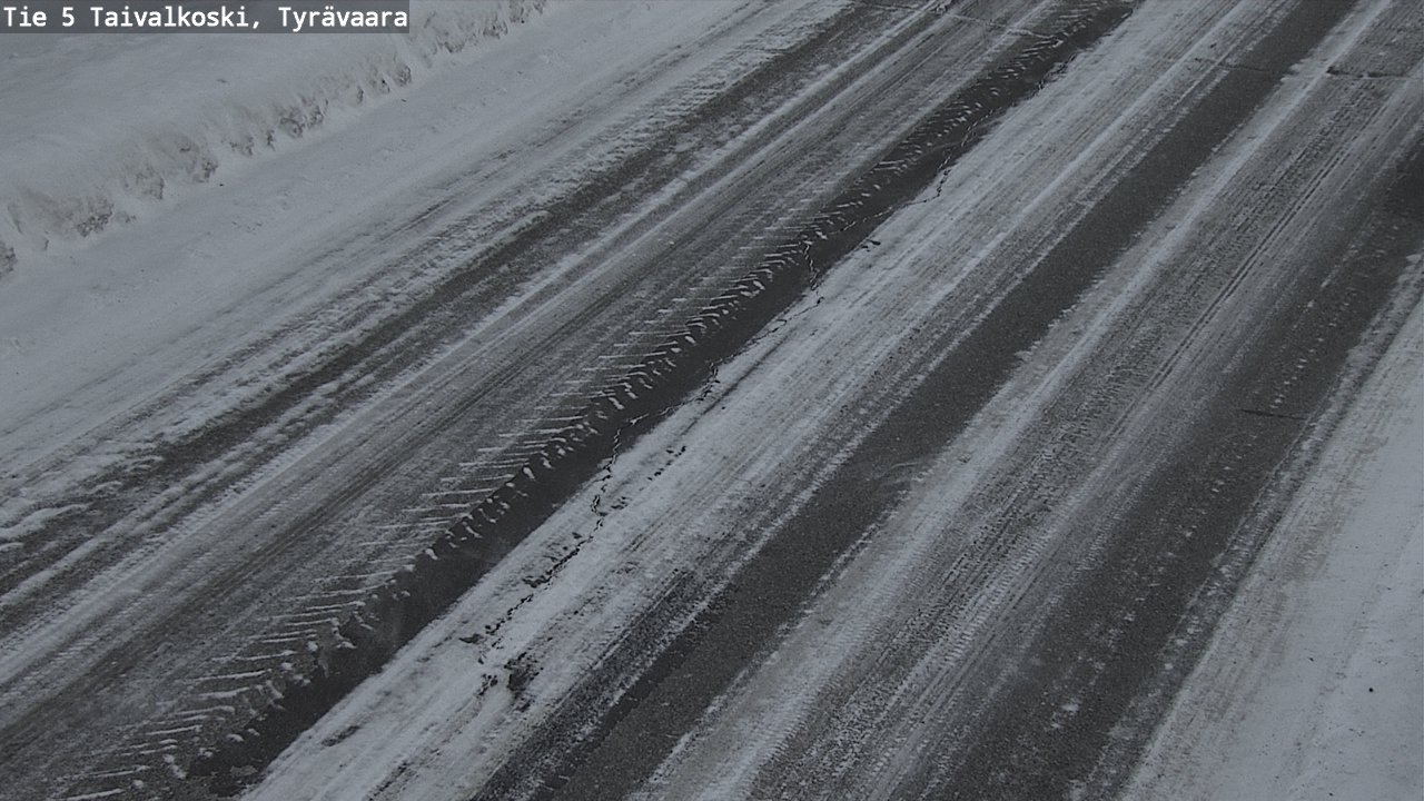Weather Camera Image Road 5 Taivalkoski, Tyrävaara, Taivalkoski, Pohjois-Pohjanmaa