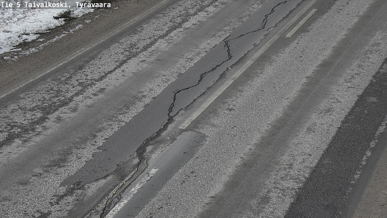 Weather Camera Image Road 5 Taivalkoski, Tyrävaara, Taivalkoski, Pohjois-Pohjanmaa