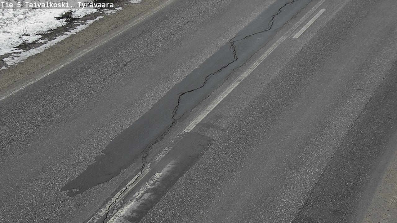 Weather Camera Image Road 5 Taivalkoski, Tyrävaara, Taivalkoski, Pohjois-Pohjanmaa