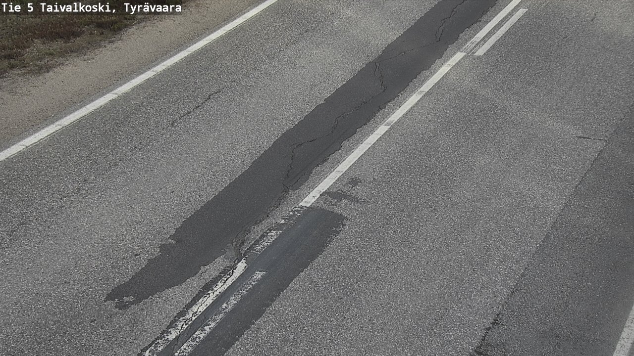 Weather Camera Image Väg 5 Taivalkoski, Tyrävaara, Taivalkoski, Pohjois-Pohjanmaa