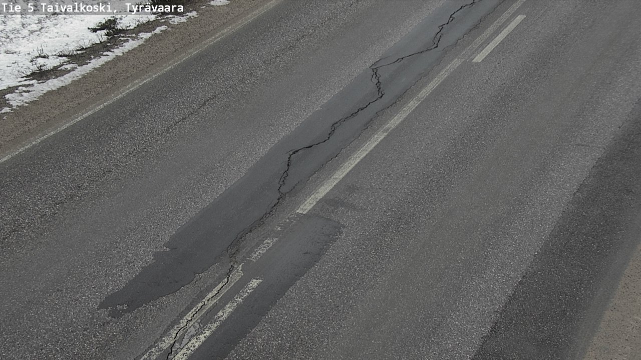 Kelikamerat Kuva Tie 5 Taivalkoski, Tyrävaara, Taivalkoski, Pohjois-Pohjanmaa