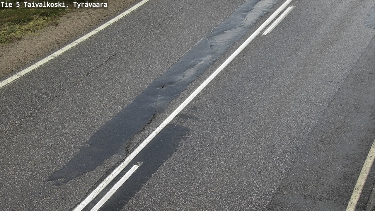 Weather Camera Image Road 5 Taivalkoski, Tyrävaara, Taivalkoski, Pohjois-Pohjanmaa