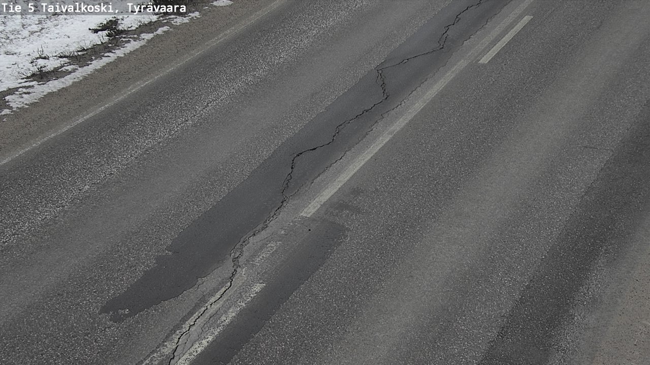 Kelikamerat Kuva Tie 5 Taivalkoski, Tyrävaara, Taivalkoski, Pohjois-Pohjanmaa