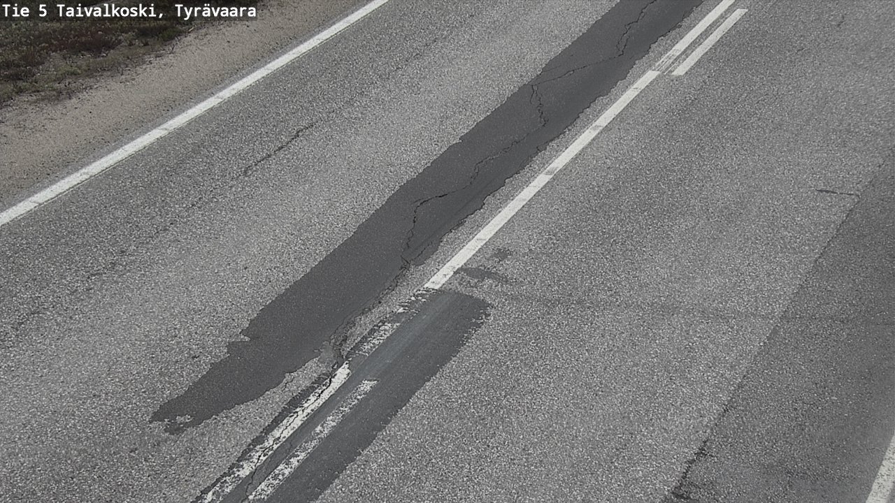 Weather Camera Image Väg 5 Taivalkoski, Tyrävaara, Taivalkoski, Pohjois-Pohjanmaa