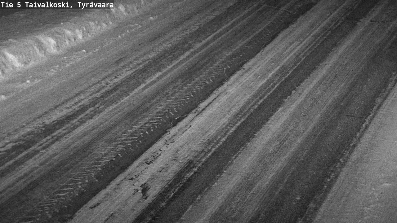 Weather Camera Image Road 5 Taivalkoski, Tyrävaara, Taivalkoski, Pohjois-Pohjanmaa