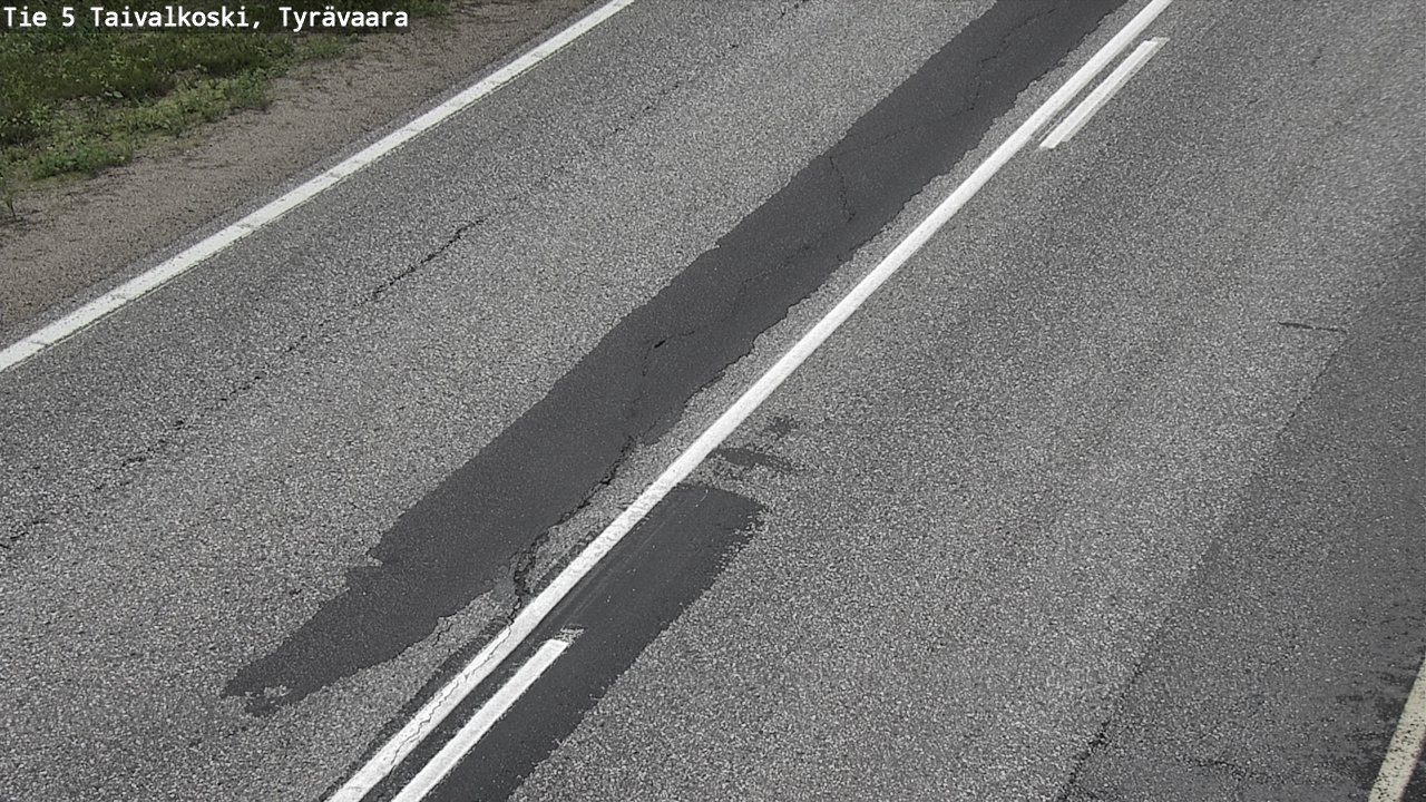 Weather Camera Image Road 5 Taivalkoski, Tyrävaara, Taivalkoski, Pohjois-Pohjanmaa