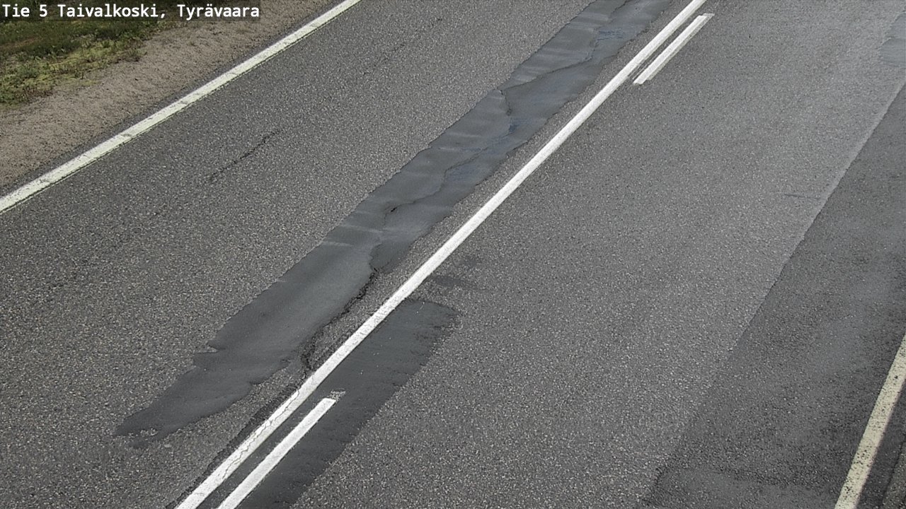 Weather Camera Image Road 5 Taivalkoski, Tyrävaara, Taivalkoski, Pohjois-Pohjanmaa