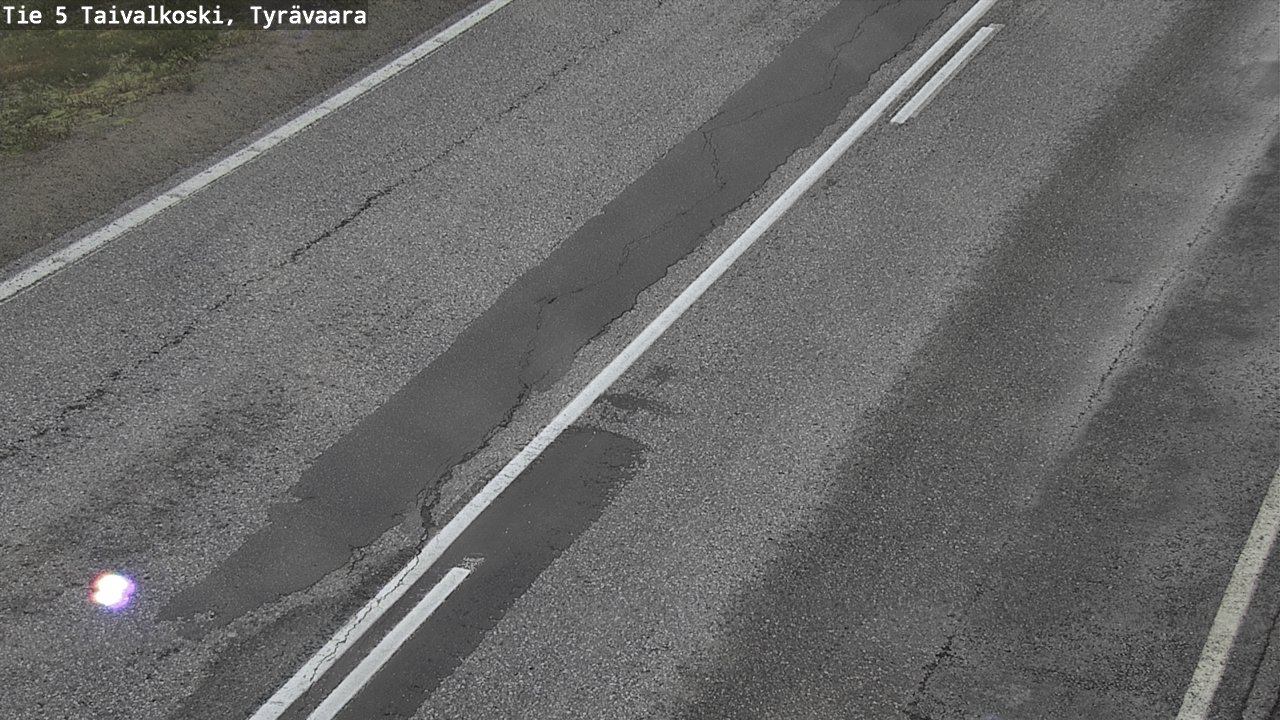Weather Camera Image Road 5 Taivalkoski, Tyrävaara, Taivalkoski, Pohjois-Pohjanmaa