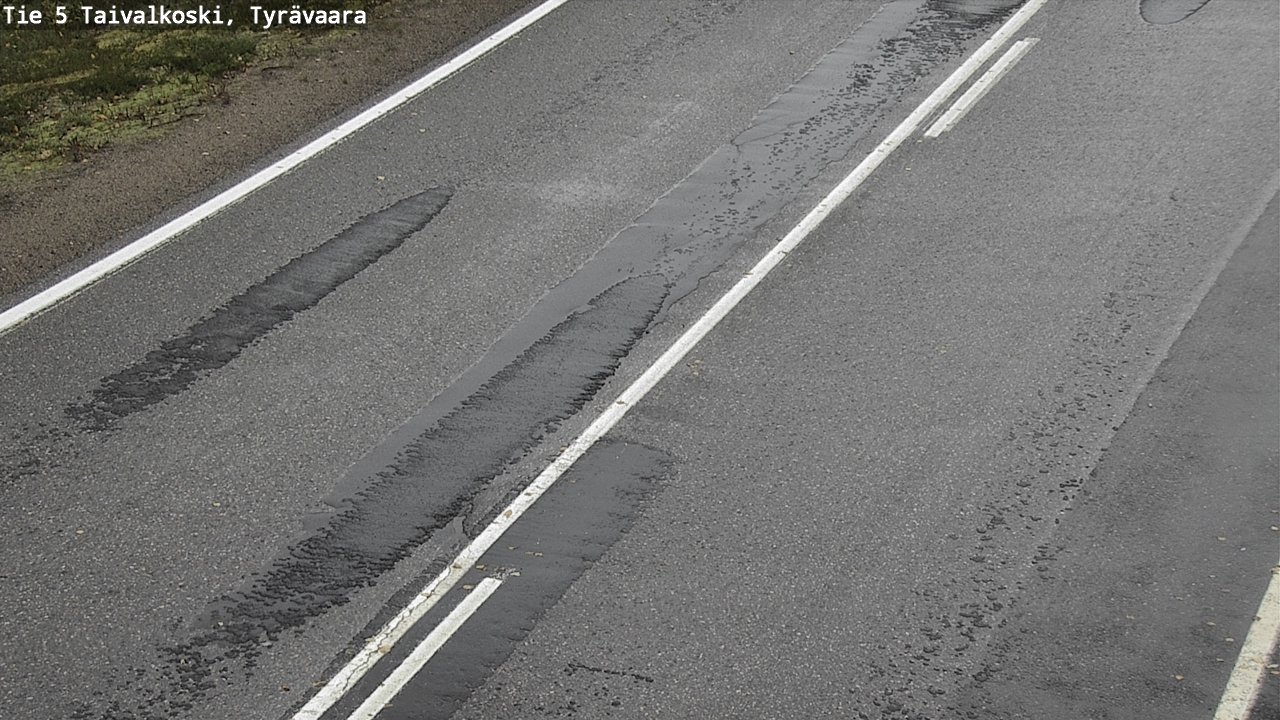Weather Camera Image Road 5 Taivalkoski, Tyrävaara, Taivalkoski, Pohjois-Pohjanmaa