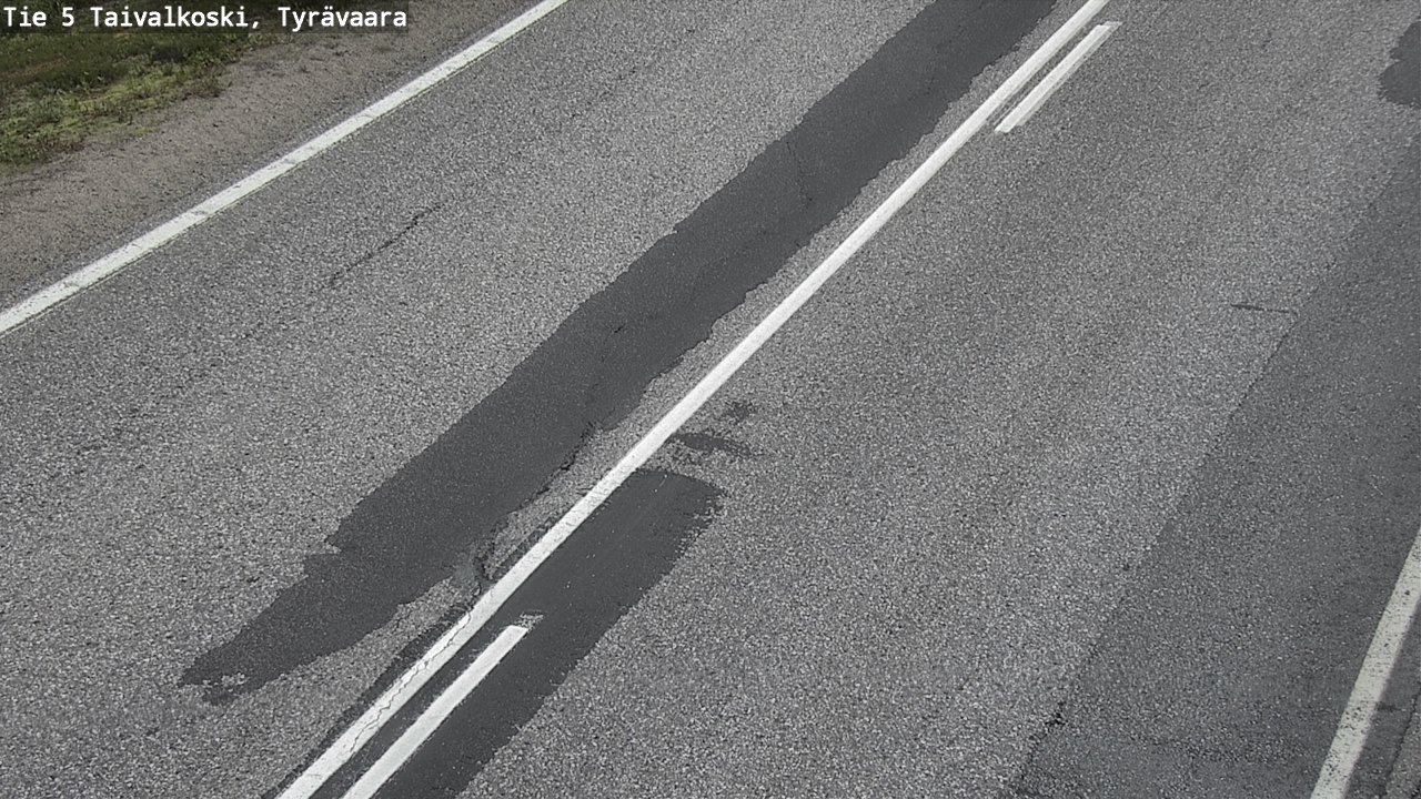 Weather Camera Image Väg 5 Taivalkoski, Tyrävaara, Taivalkoski, Pohjois-Pohjanmaa