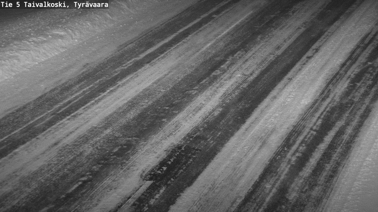 Weather Camera Image Väg 5 Taivalkoski, Tyrävaara, Taivalkoski, Pohjois-Pohjanmaa