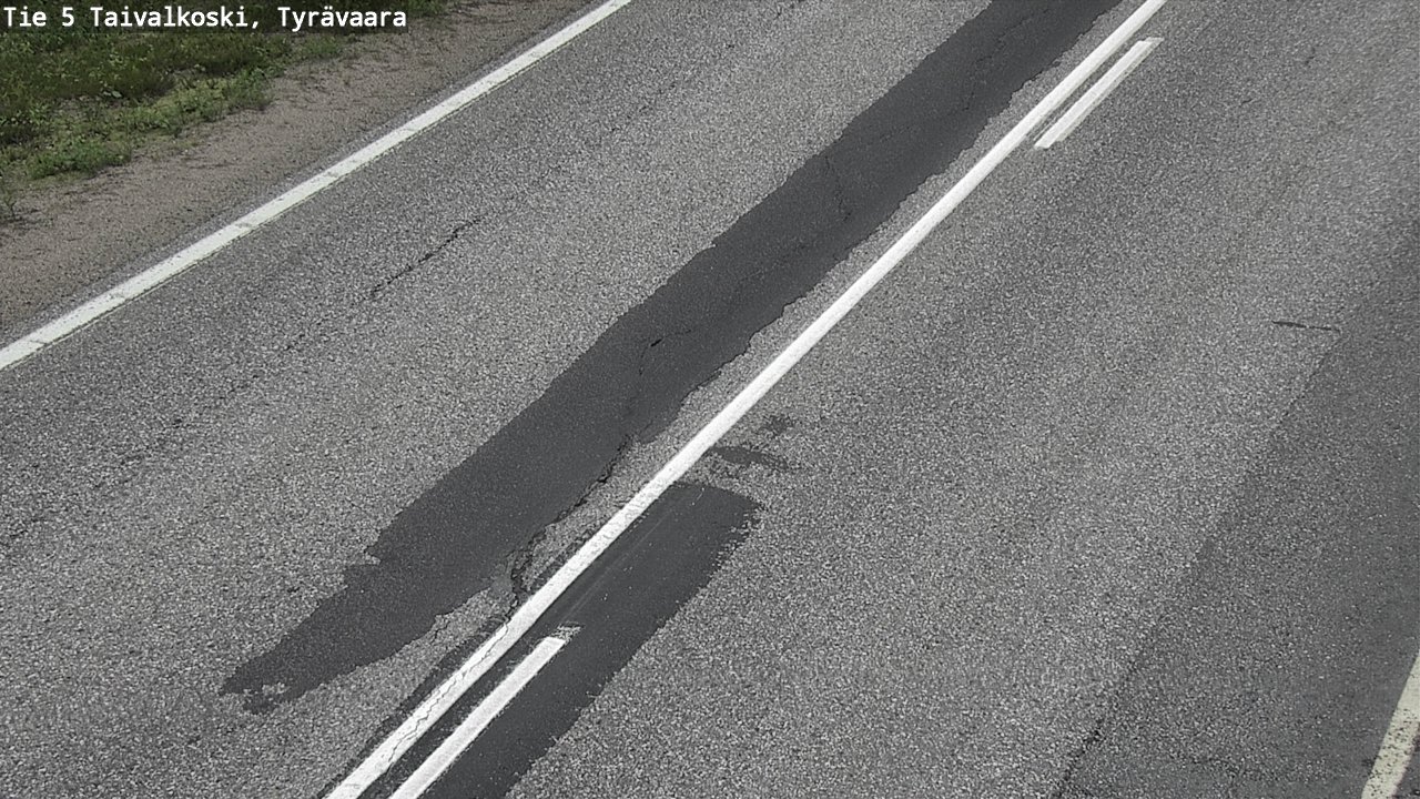 Weather Camera Image Road 5 Taivalkoski, Tyrävaara, Taivalkoski, Pohjois-Pohjanmaa