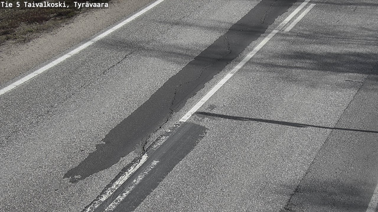 Weather Camera Image Väg 5 Taivalkoski, Tyrävaara, Taivalkoski, Pohjois-Pohjanmaa
