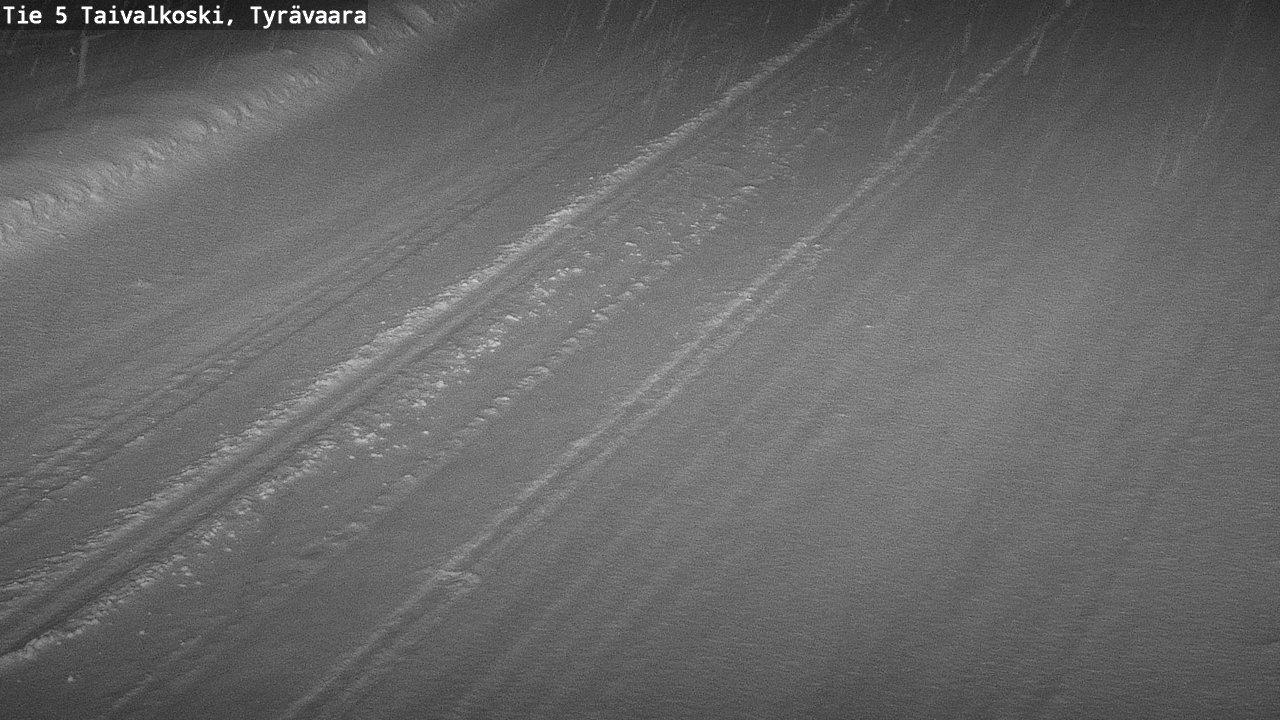Weather Camera Image Road 5 Taivalkoski, Tyrävaara, Taivalkoski, Pohjois-Pohjanmaa