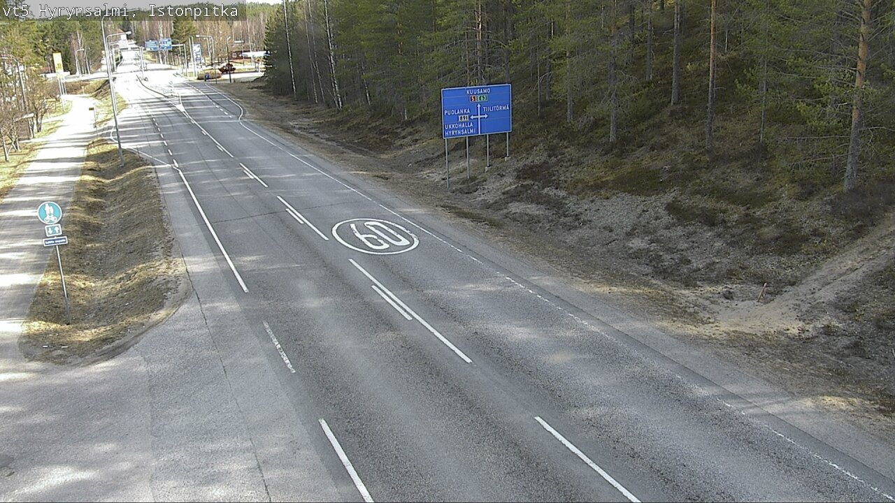 Kelikamerat Kuva Tie 5 Hyrynsalmi, Istonpitkä, Hyrynsalmi, Kainuu