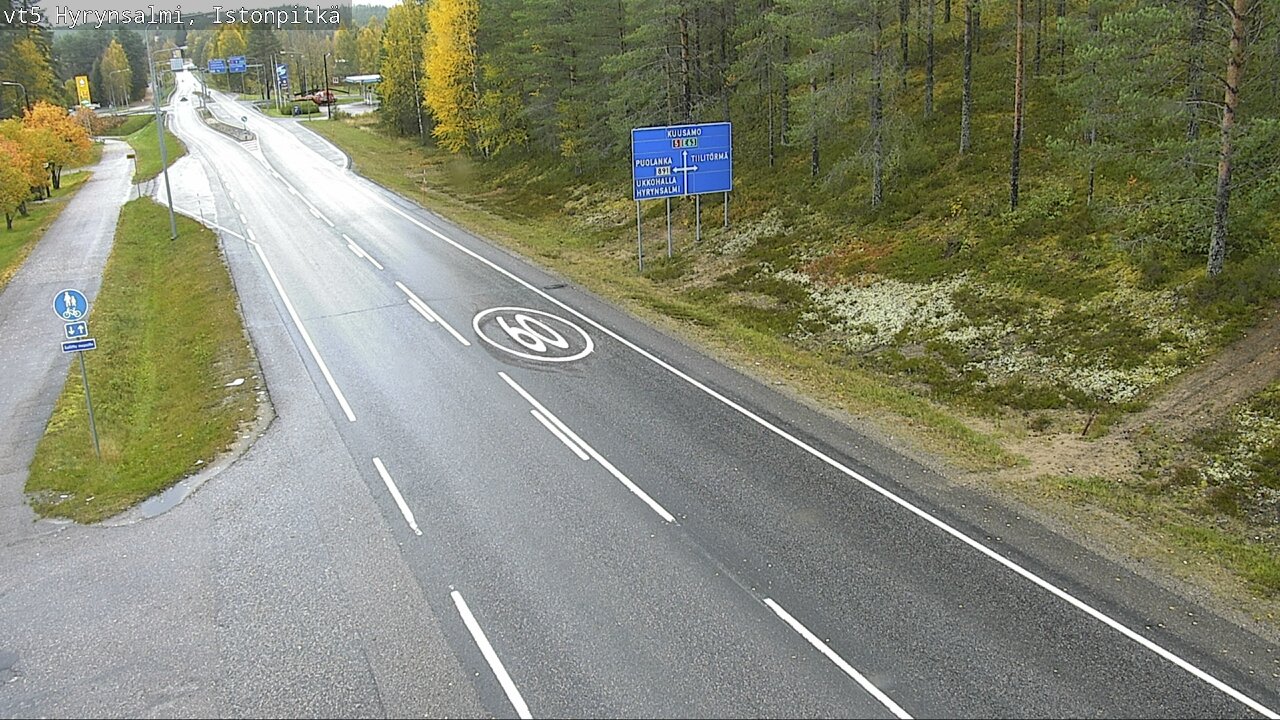 Weather Camera Image Road 5 Hyrynsalmi, Istonpitkä, Hyrynsalmi, Kainuu
