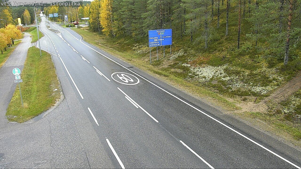 Weather Camera Image Road 5 Hyrynsalmi, Istonpitkä, Hyrynsalmi, Kainuu