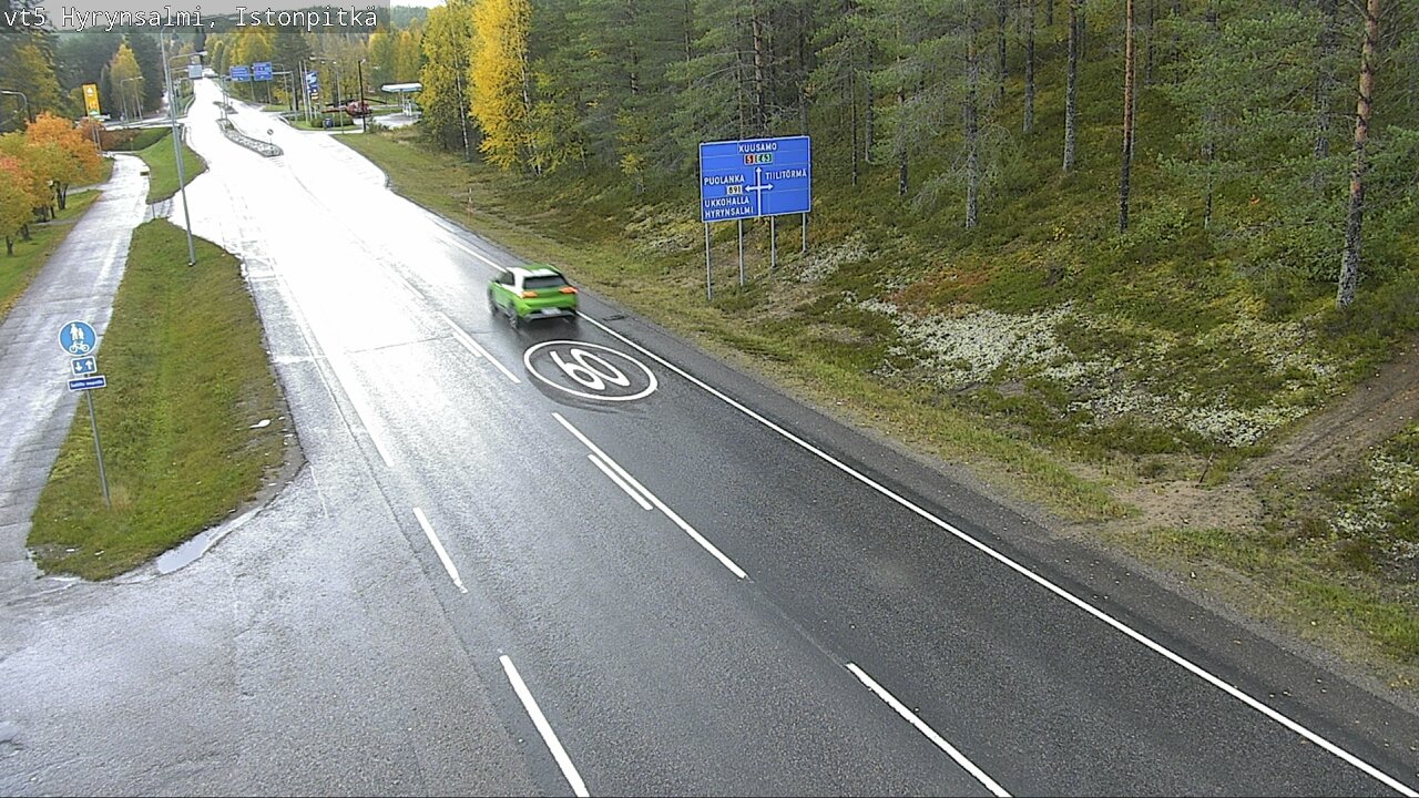 Weather Camera Image Road 5 Hyrynsalmi, Istonpitkä, Hyrynsalmi, Kainuu