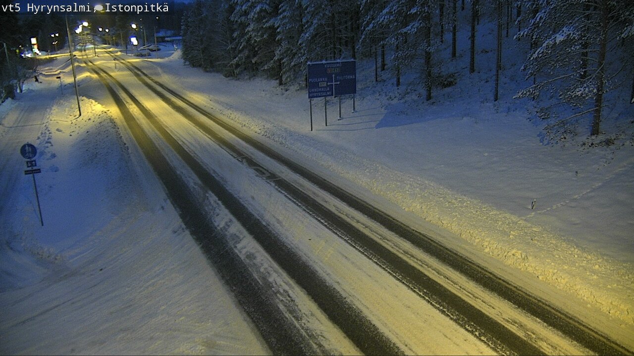 Weather Camera Image Road 5 Hyrynsalmi, Istonpitkä, Hyrynsalmi, Kainuu