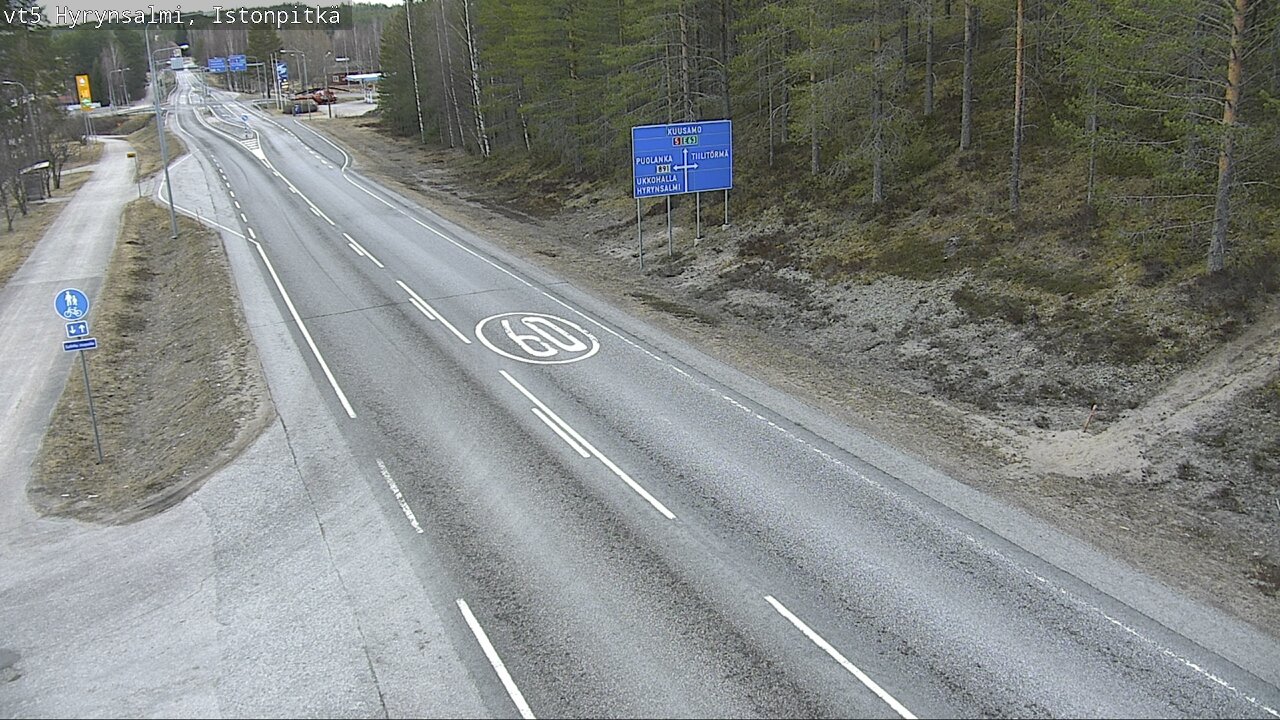 Kelikamerat Kuva Tie 5 Hyrynsalmi, Istonpitkä, Hyrynsalmi, Kainuu