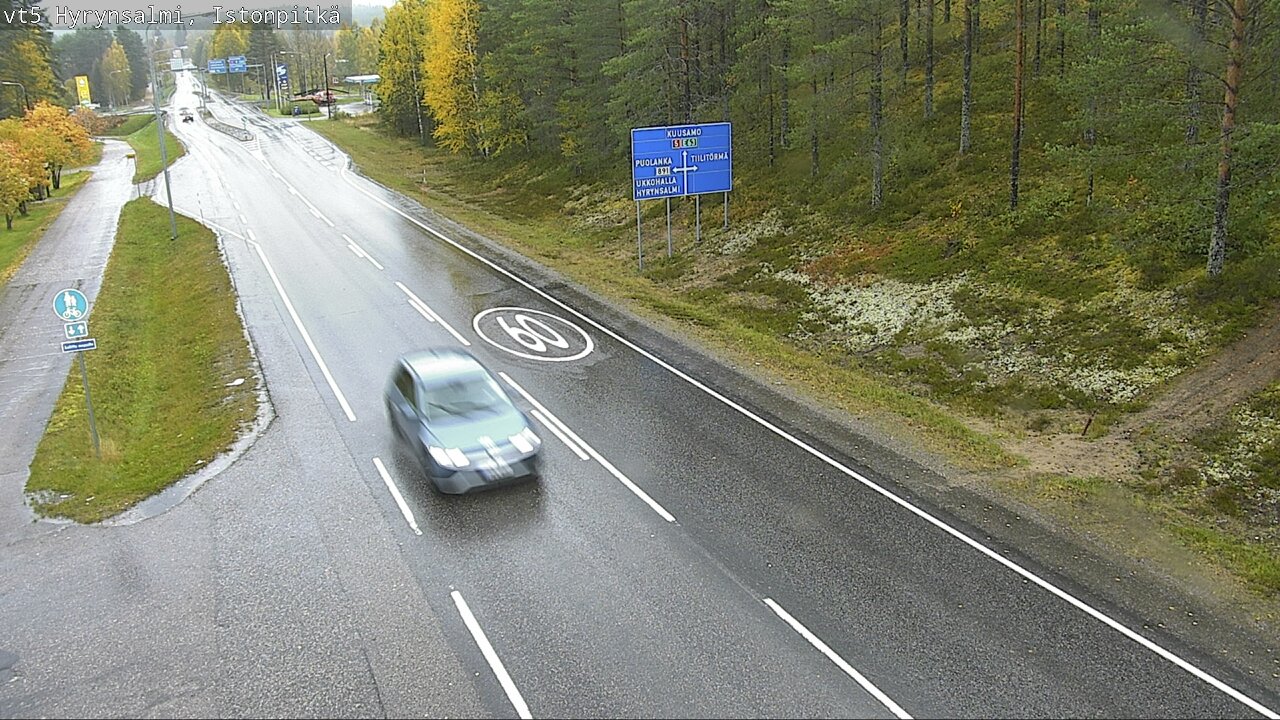 Weather Camera Image Road 5 Hyrynsalmi, Istonpitkä, Hyrynsalmi, Kainuu