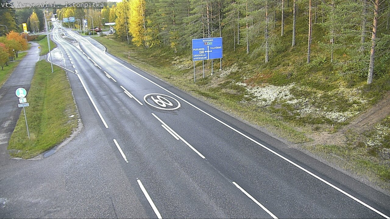 Kelikamerat Kuva Tie 5 Hyrynsalmi, Istonpitkä, Hyrynsalmi, Kainuu