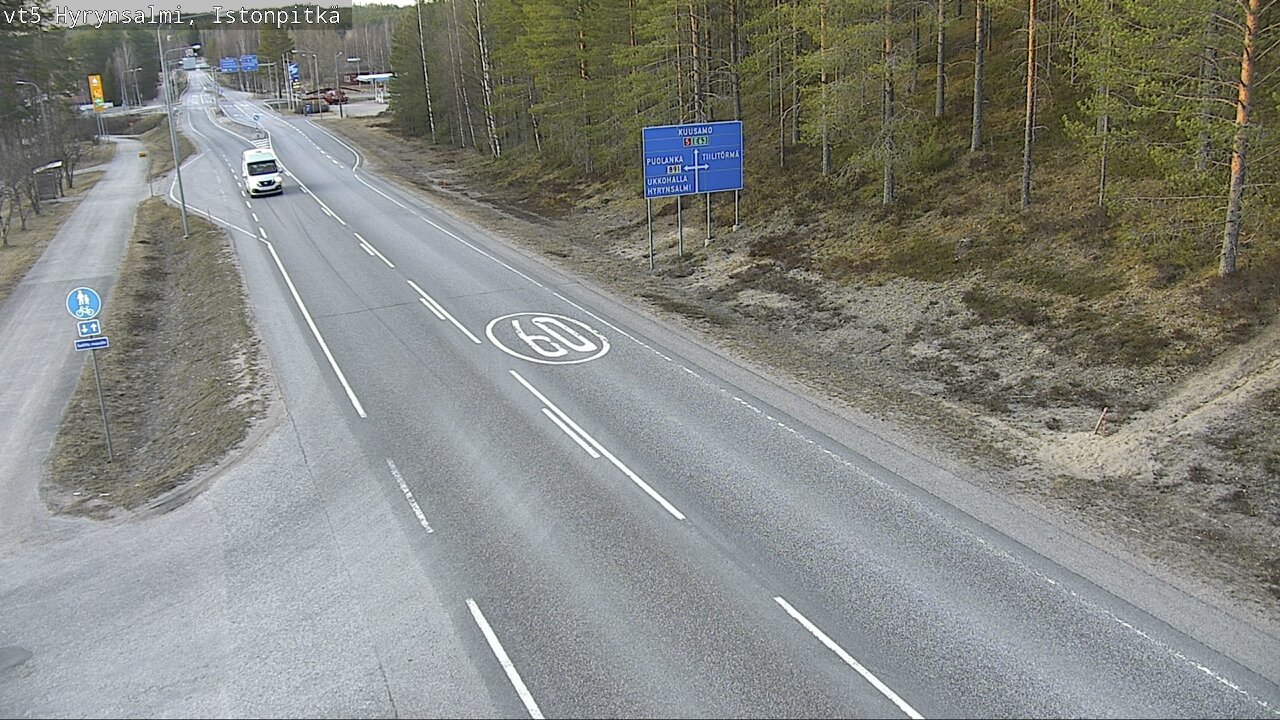 Kelikamerat Kuva Tie 5 Hyrynsalmi, Istonpitkä, Hyrynsalmi, Kainuu