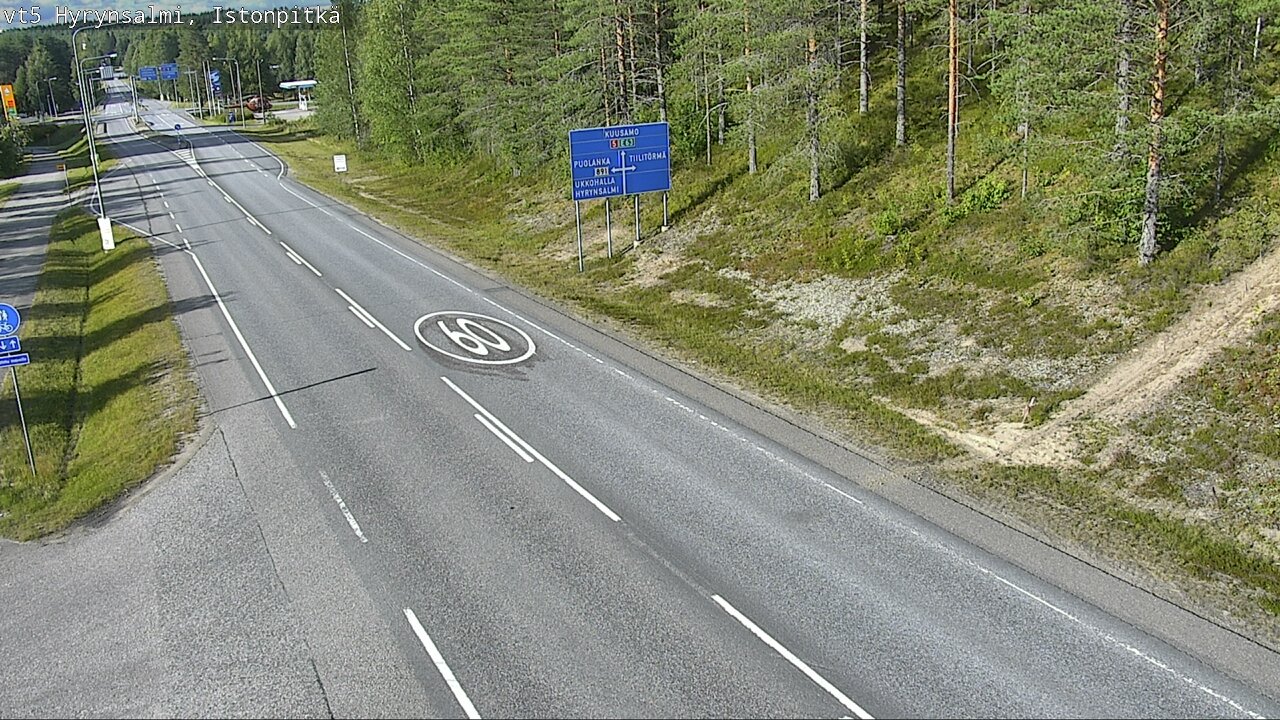 Kelikamerat Kuva Tie 5 Hyrynsalmi, Istonpitkä, Hyrynsalmi, Kainuu
