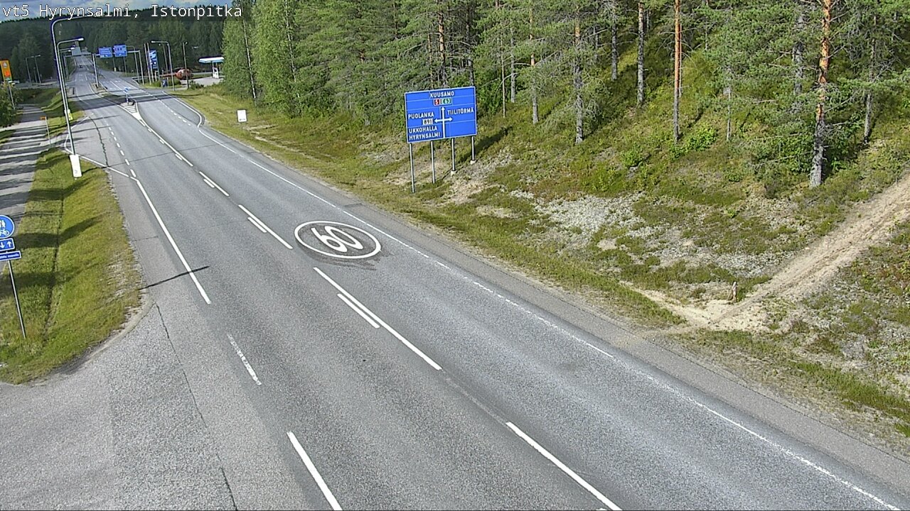 Kelikamerat Kuva Tie 5 Hyrynsalmi, Istonpitkä, Hyrynsalmi, Kainuu
