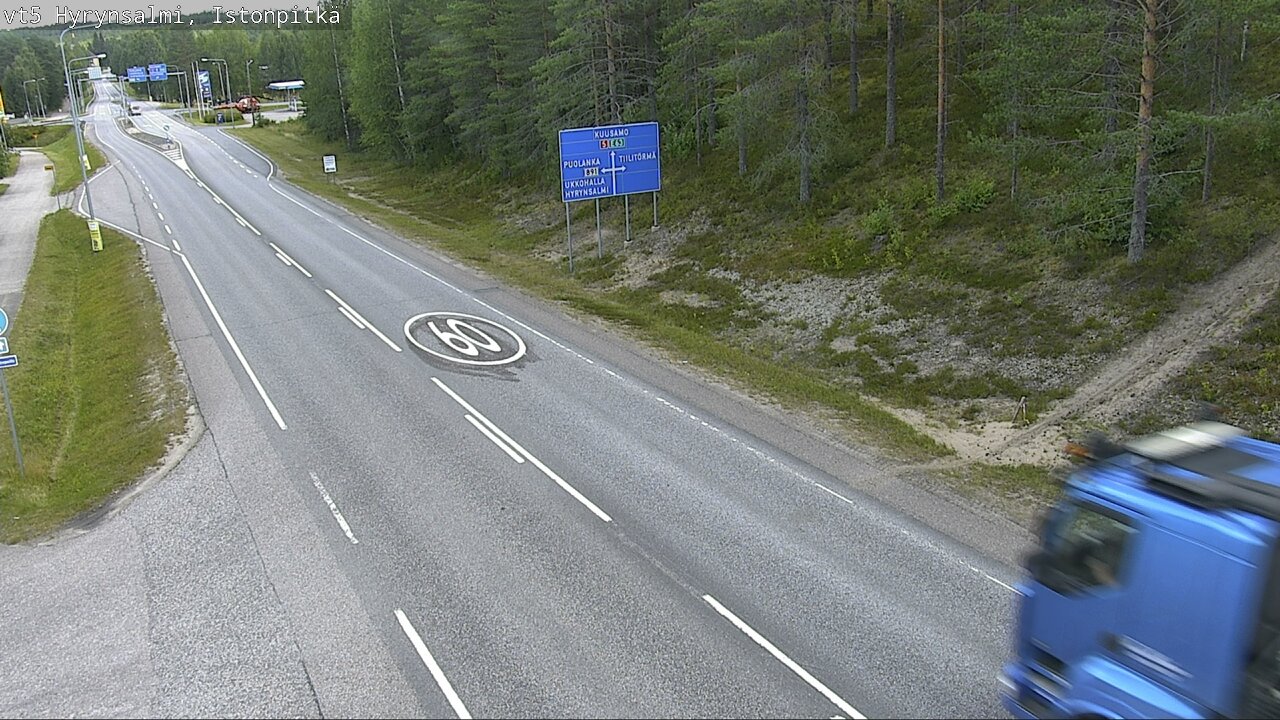 Weather Camera Image Road 5 Hyrynsalmi, Istonpitkä, Hyrynsalmi, Kainuu