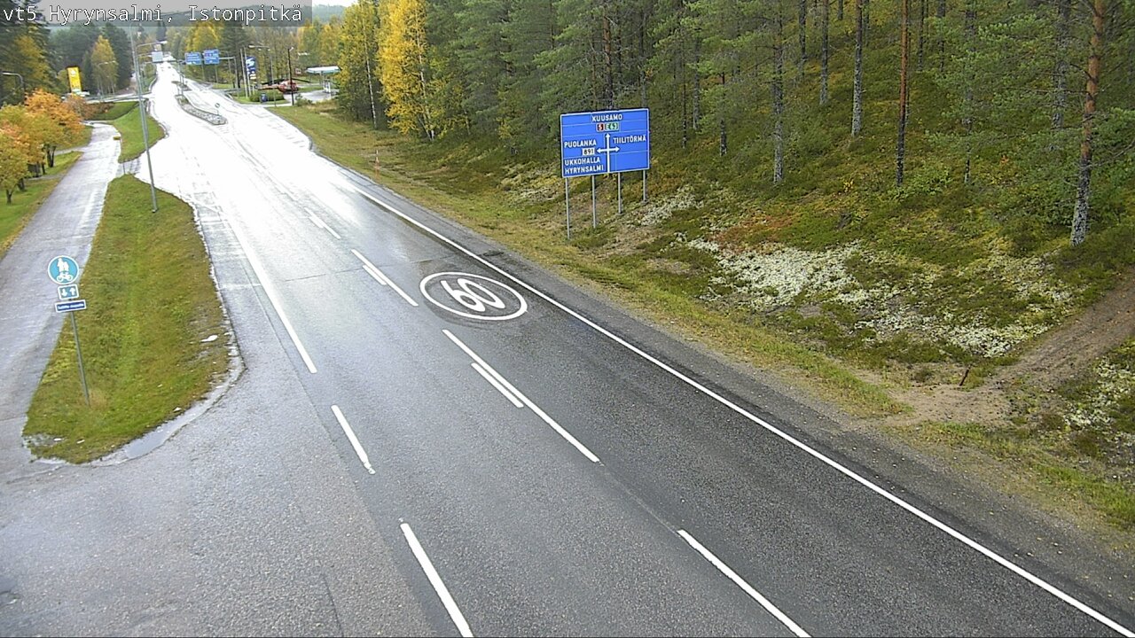 Weather Camera Image Road 5 Hyrynsalmi, Istonpitkä, Hyrynsalmi, Kainuu