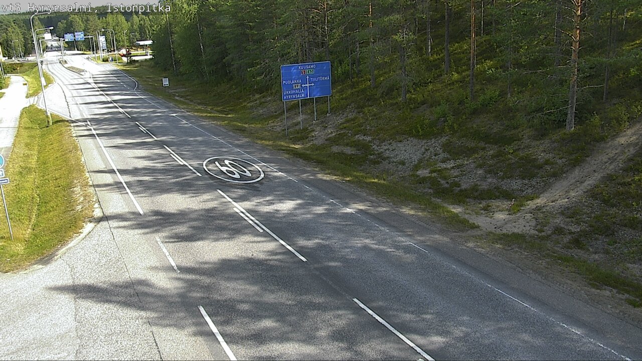 Weather Camera Image Road 5 Hyrynsalmi, Istonpitkä, Hyrynsalmi, Kainuu