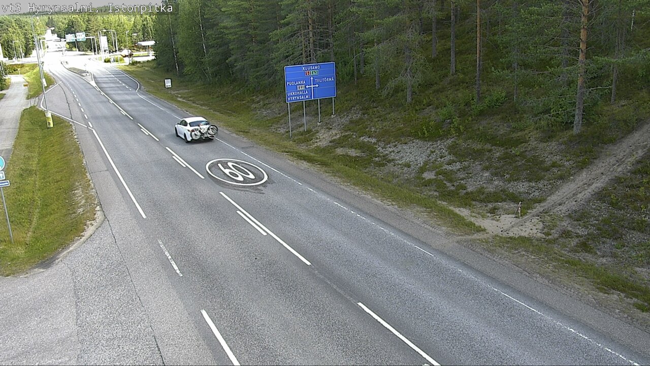 Weather Camera Image Road 5 Hyrynsalmi, Istonpitkä, Hyrynsalmi, Kainuu