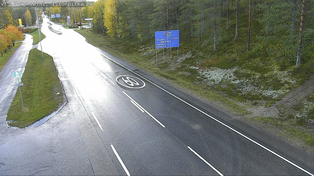 Weather Camera Image Road 5 Hyrynsalmi, Istonpitkä, Hyrynsalmi, Kainuu