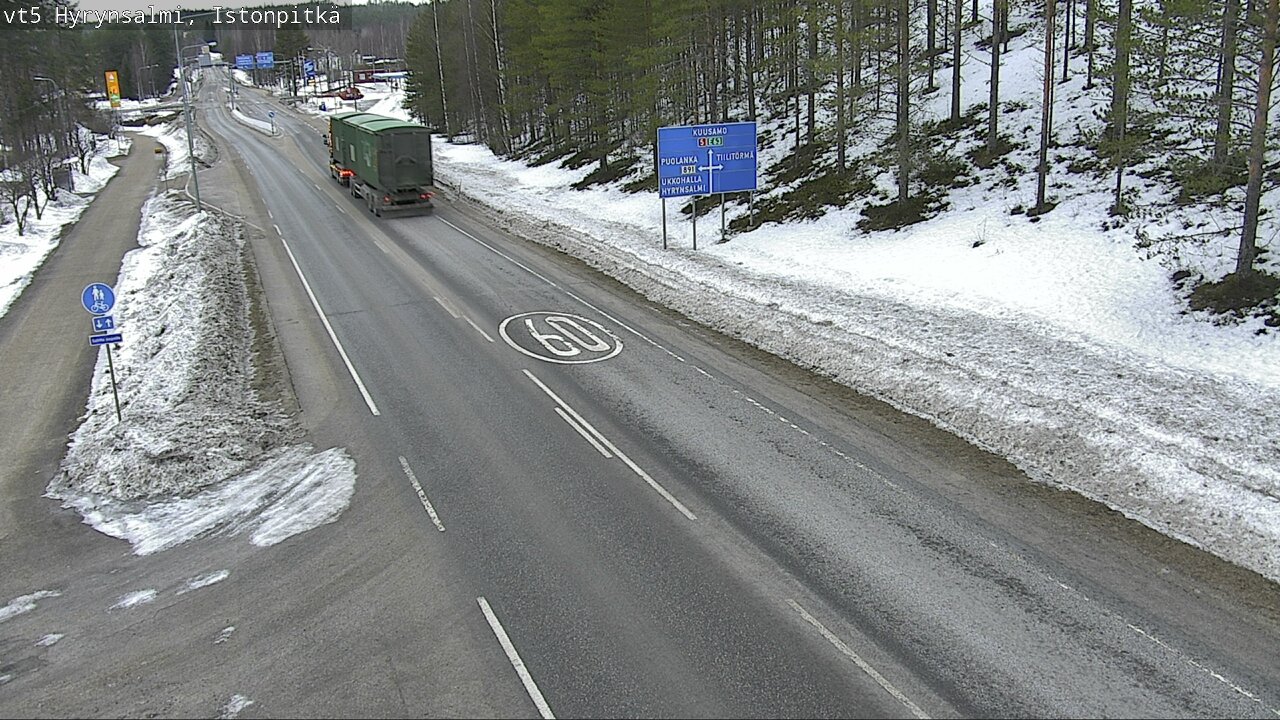 Kelikamerat Kuva Tie 5 Hyrynsalmi, Istonpitkä, Hyrynsalmi, Kainuu