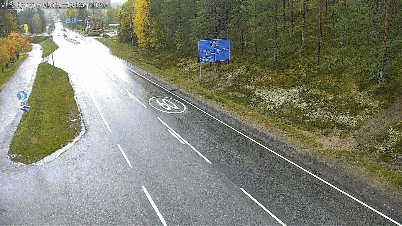 Weather Camera Image Road 5 Hyrynsalmi, Istonpitkä, Hyrynsalmi, Kainuu