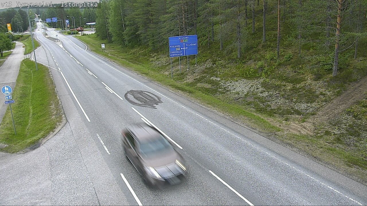 Kelikamerat Kuva Tie 5 Hyrynsalmi, Istonpitkä, Hyrynsalmi, Kainuu